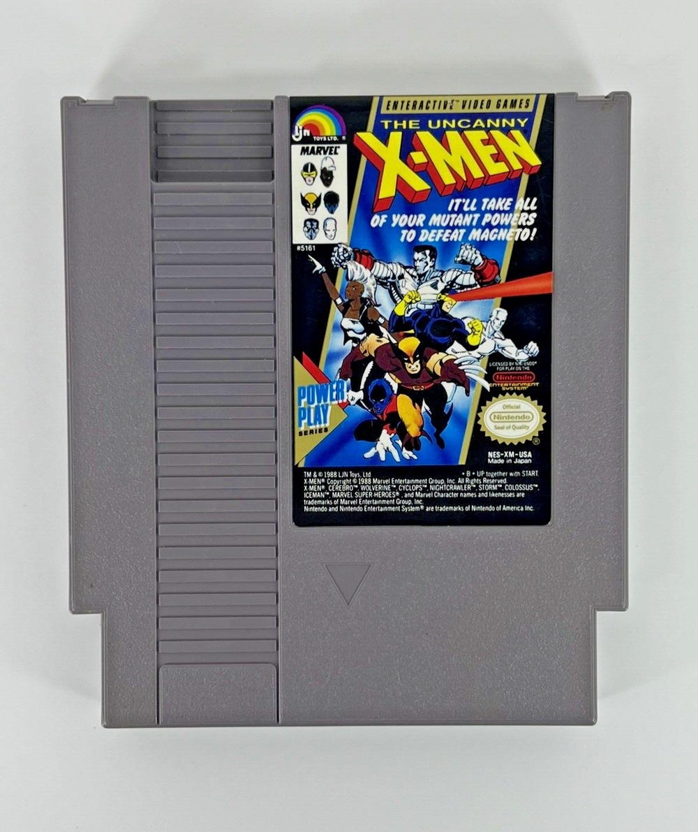 The Uncanny X-Men for Nintendo Entertainment System 1989 Clean Tested Cart only